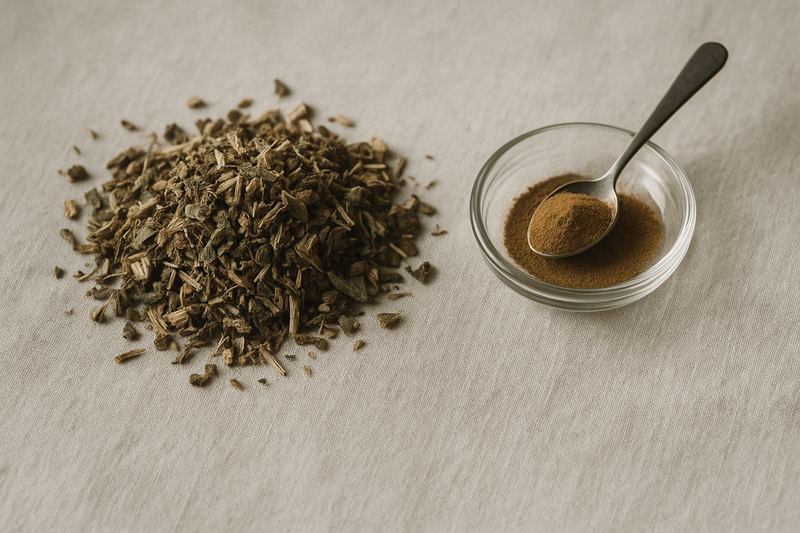 What does an extract ratio such as 10:1 mean on a supplement label?