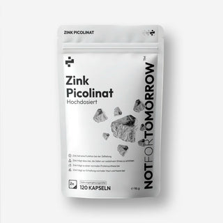White NOTFORTOMORROW Zink Picolinaat pouch, 120 capsules, 96 g value size, grey zinc mineral graphic