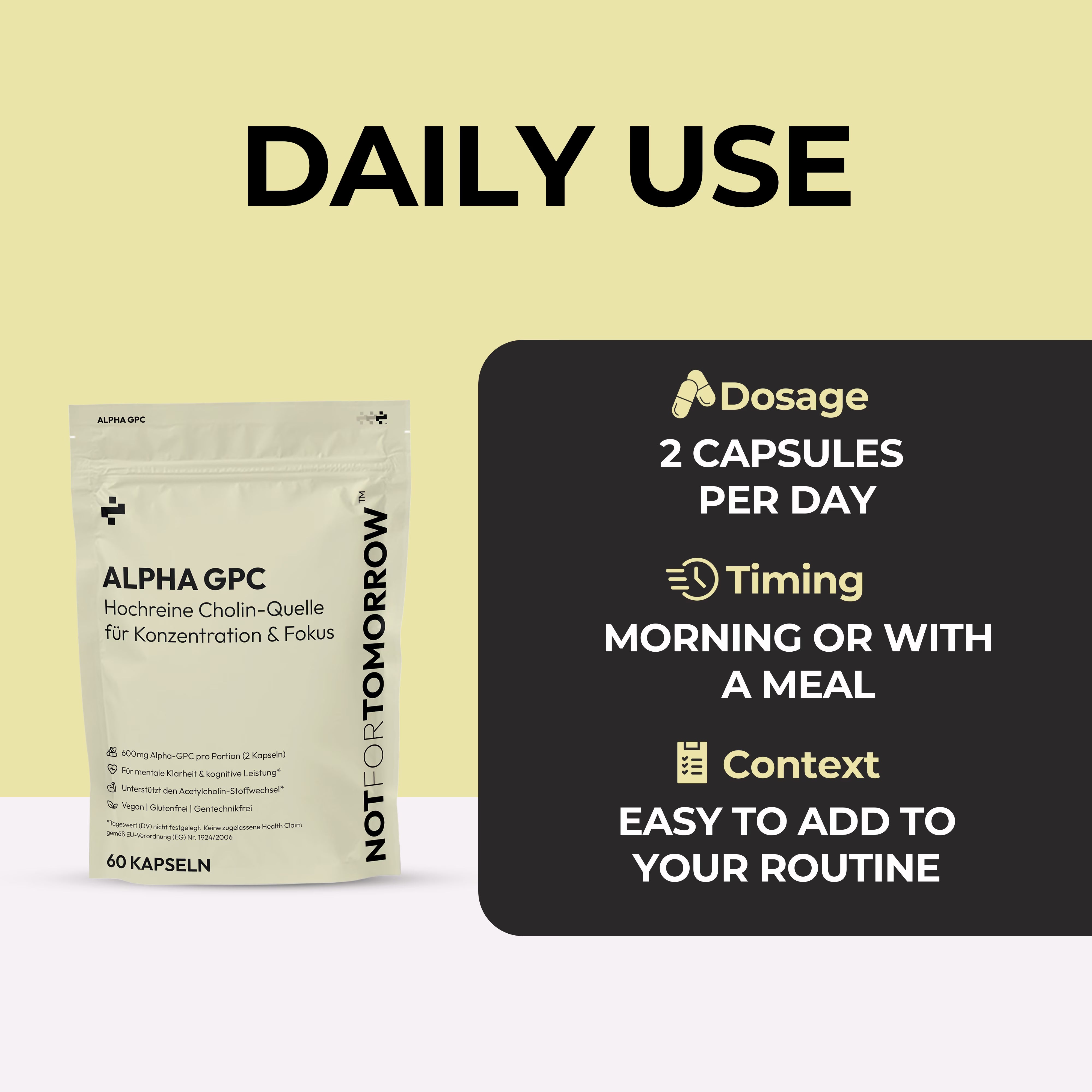 ALPHA GPC Capsules 600 mg