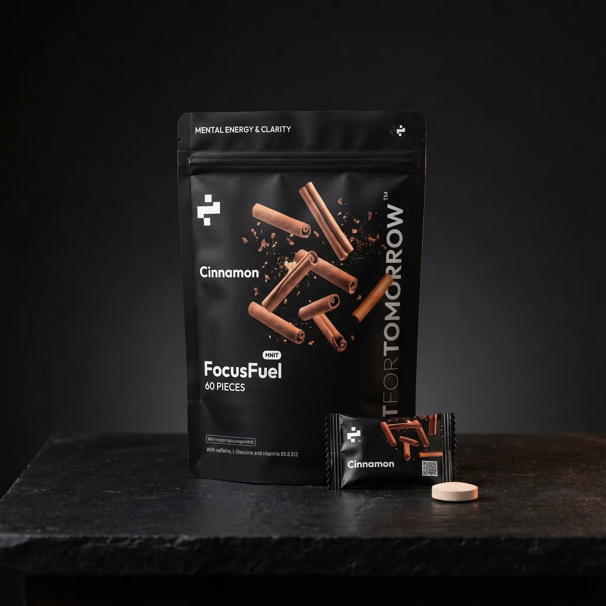 FocusFuel  Caffeine - L-Theanine - Vitamin B6 - Vitamin B12