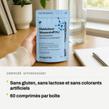 Comprimé effervescent: Sans gluten, sans lactose et sans colorants artificiels. 60 comprimés par boîte.