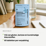 Bruistablet: Vrij van gluten, lactose en kunstmatige kleurstoffen. 60 tabletten per verpakking.