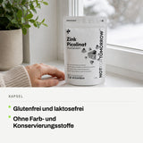 Kapsel: Glutenfrei und laktosefrei. Ohne Farb- und Konservierungsstoffe.